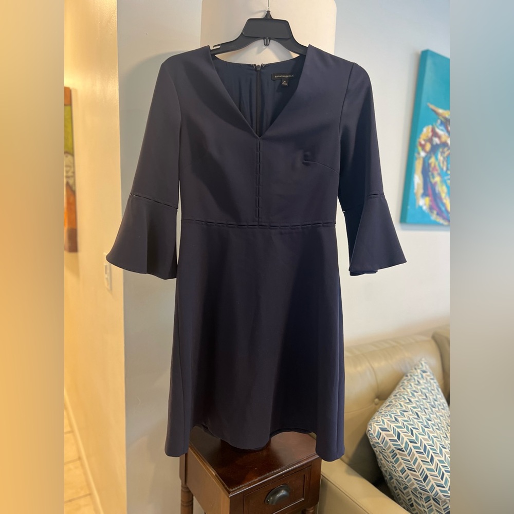 Elegant Navy Blue Dress